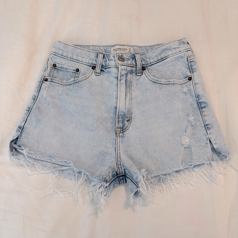 Abercrombie High Rise Mom Short Size 27 (4)